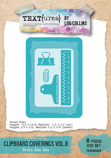 TEXT(ures)Clipboard Coverings Vol II -  Craft Die Set