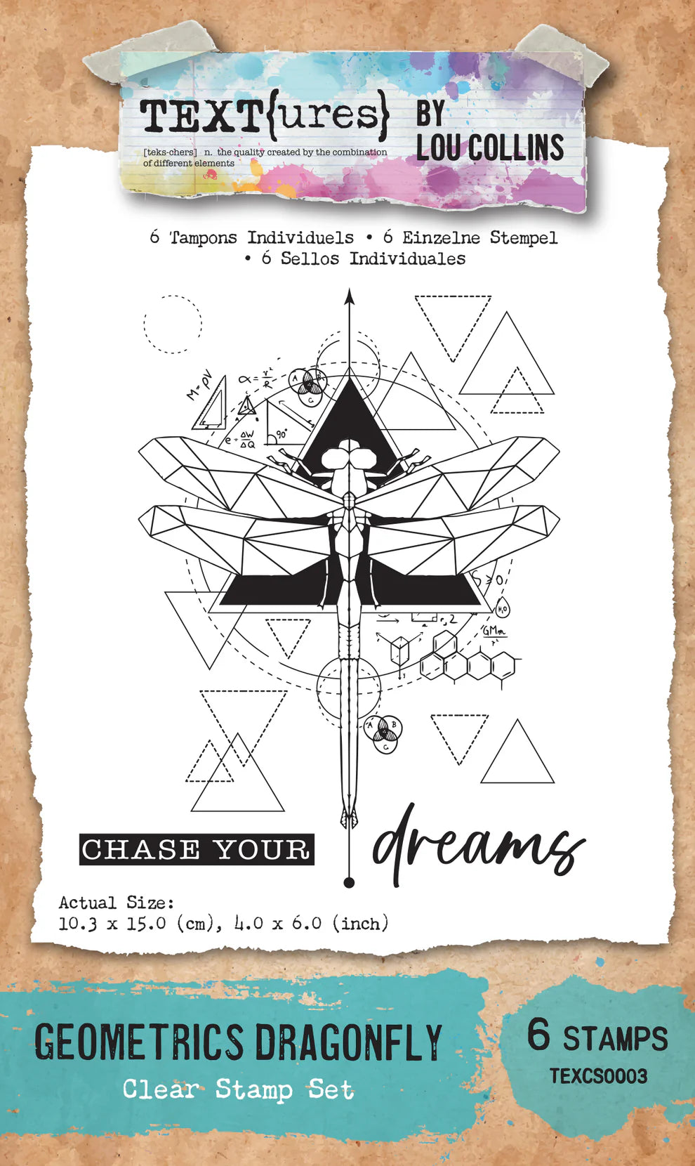 TEXT(ures) Geometrics Dragonfly  Stamp Set