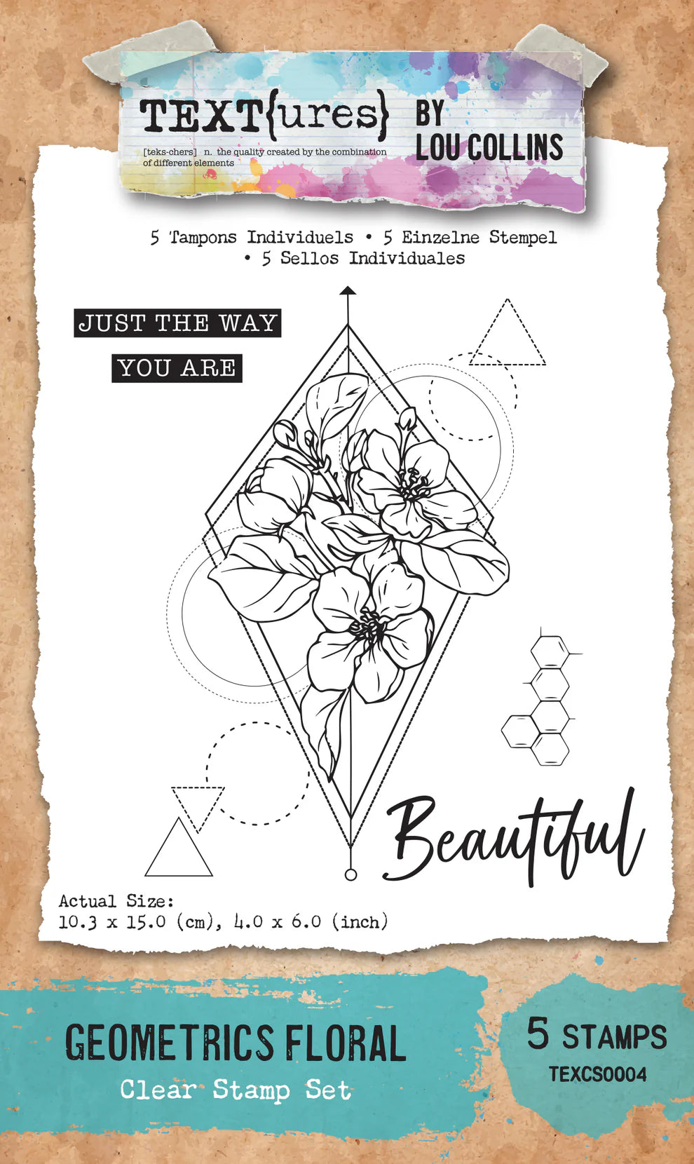TEXT(ures) Geometrics Floral  Stamp Set