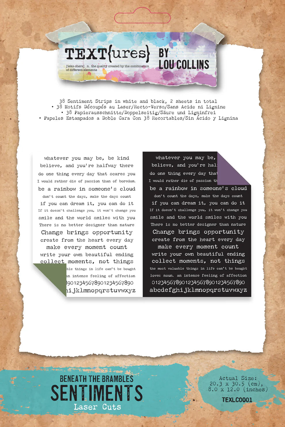 TEXT{ures} Beneath the Brambles Laser Cut Sentiments