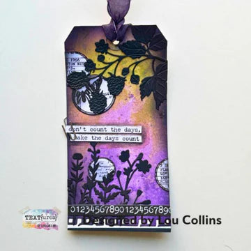 TEXT(ures) Beneath the Brambles Background Elements 4in x 8in Clear Stamp Set