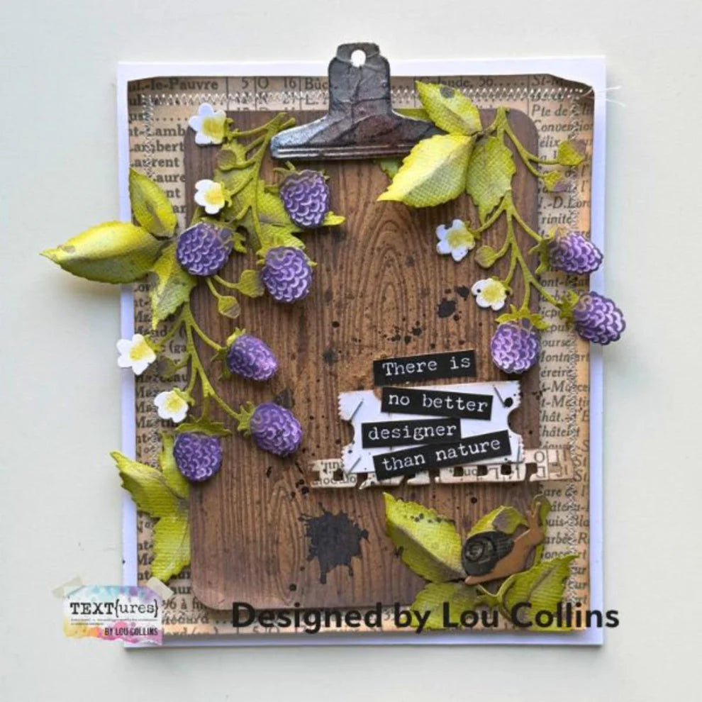 TEXT(ures) Woodgrain Craft Die Set