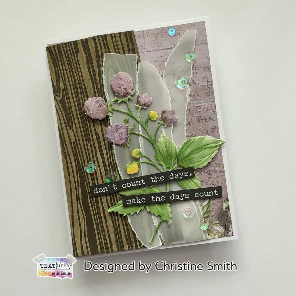 TEXT(ures) Woodgrain Craft Die Set