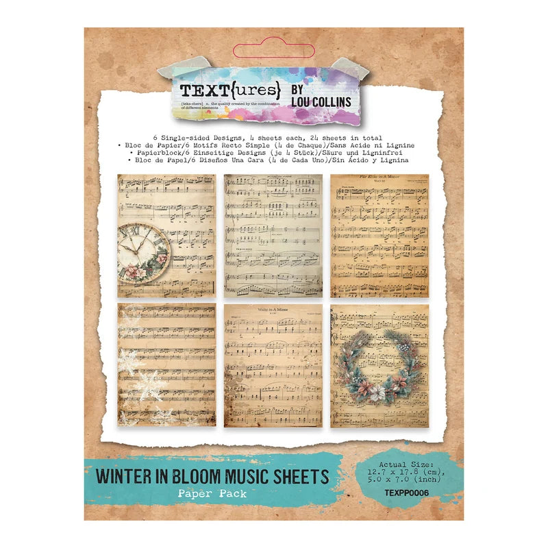 TEXT{ures} Winter In Bloom Music Sheets   Paper Pack