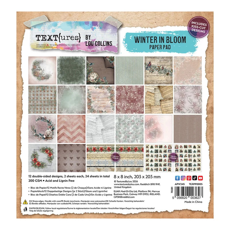 Arden Creative - Winter In Bloom 8x8 Paper Pad