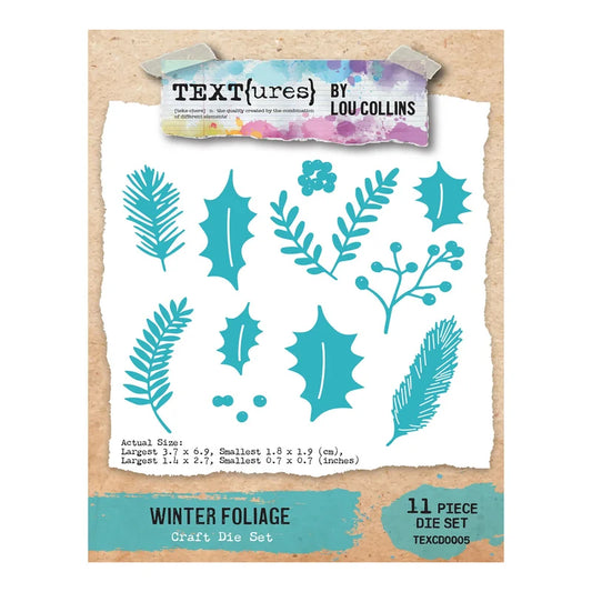 TEXT(ures) Winter Foliage-  Craft Die Set