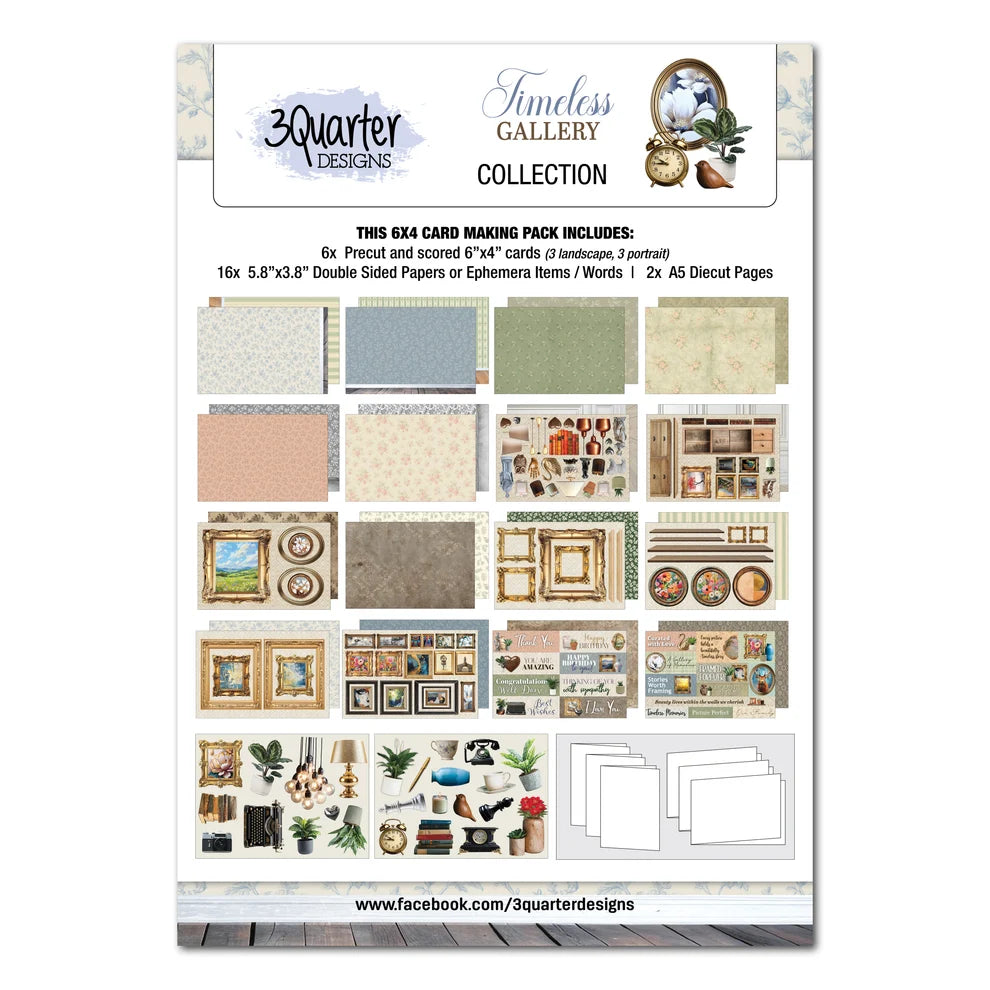 3 Quarter Designs - Timeless Gallery Collection 6x4 Card Pack