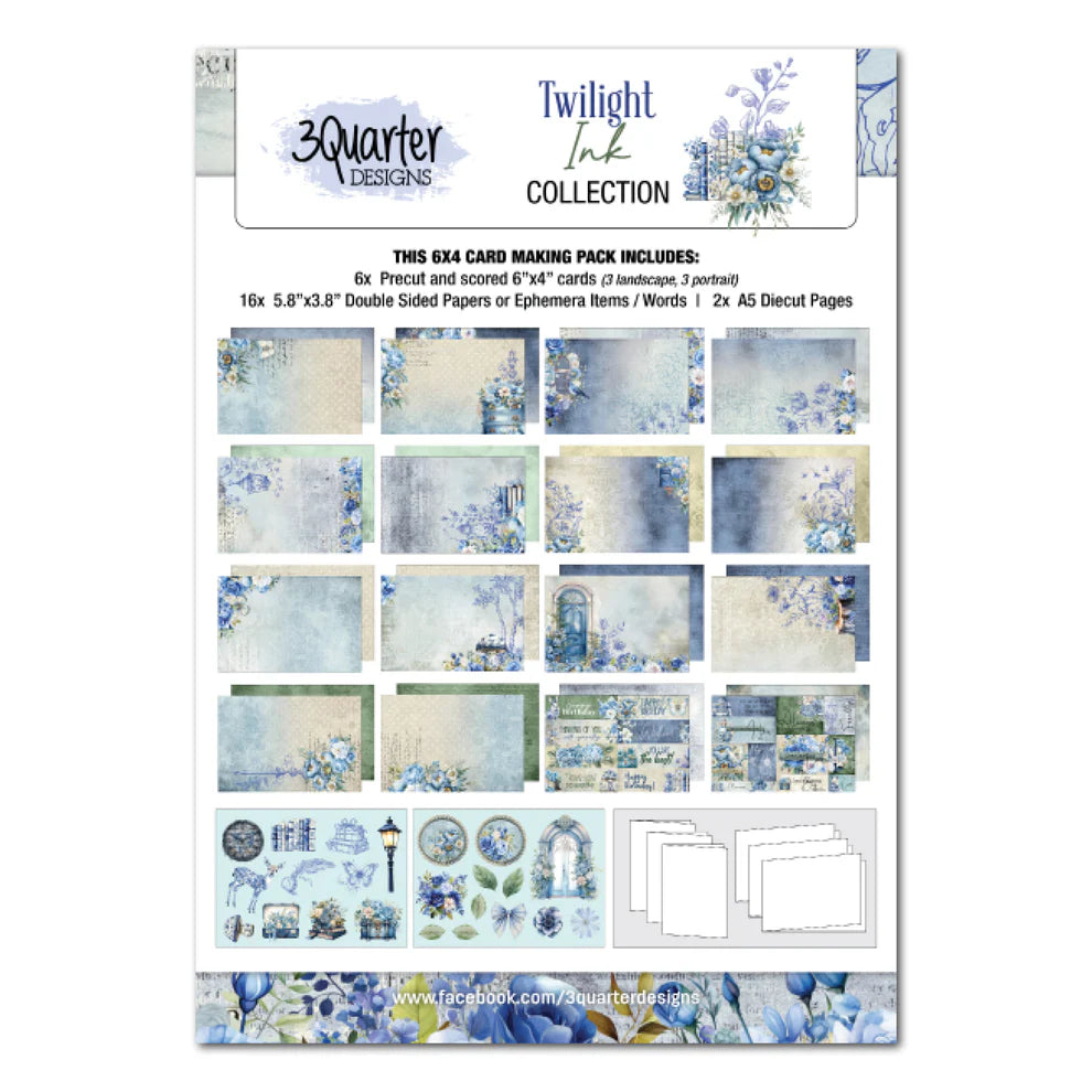 3 Quarter Designs - Twilight Ink Collection 6x4 Card Pack