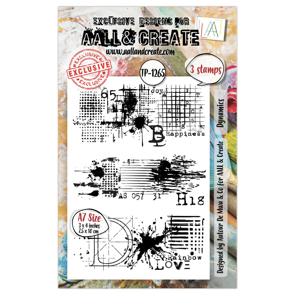 AALL & CREATE - A7 Stamps - Dynamics #1265