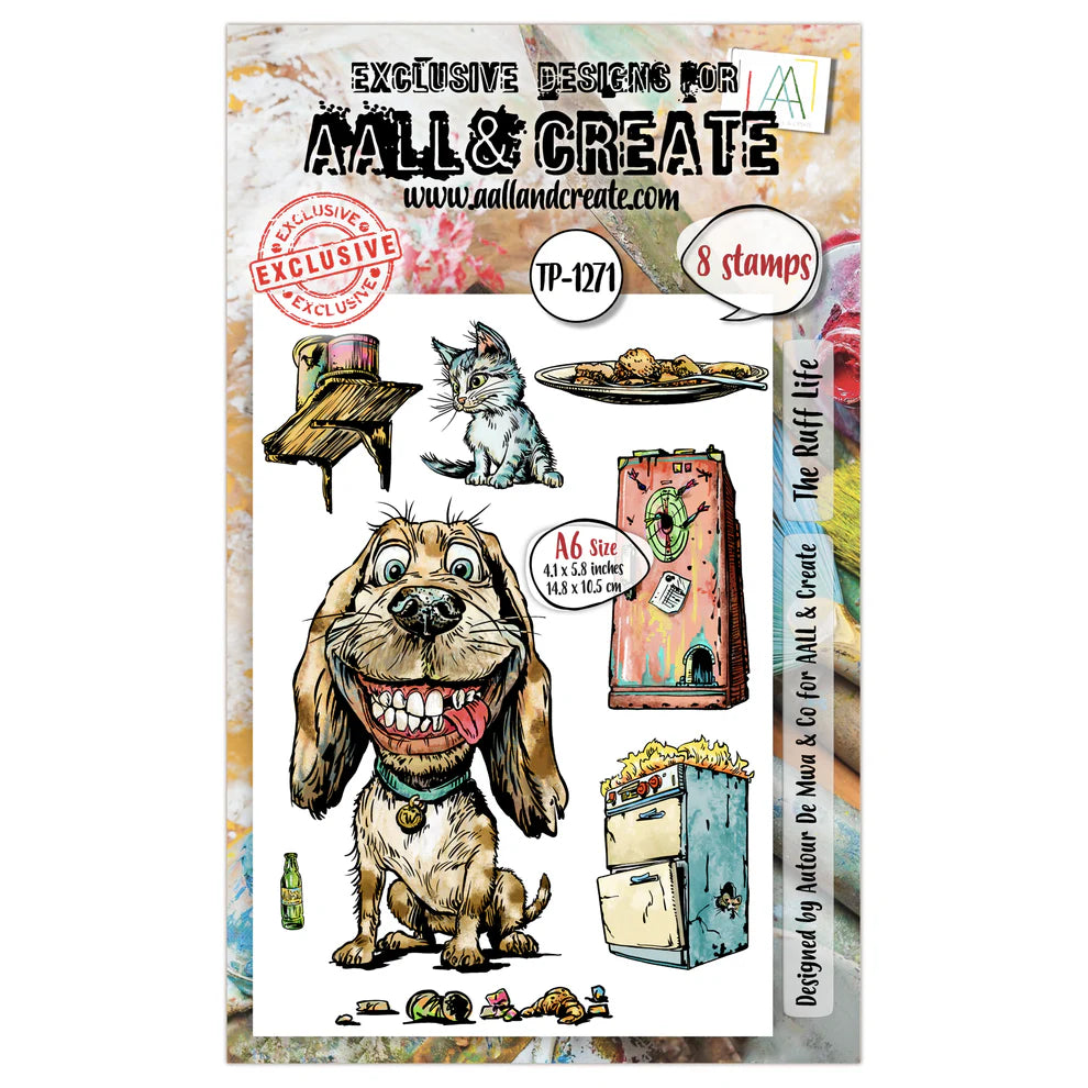 AALL & CREATE - A6 Stamps - The Ruff Life #1271