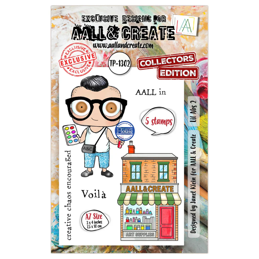AALL & CREATE - A7 Stamps - Lil Abs 2 #1302