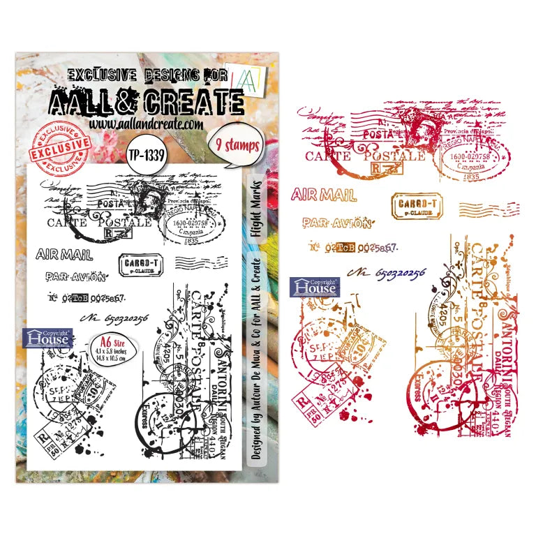 AALL & CREATE - A6 Stamps - Flight Marks #1339