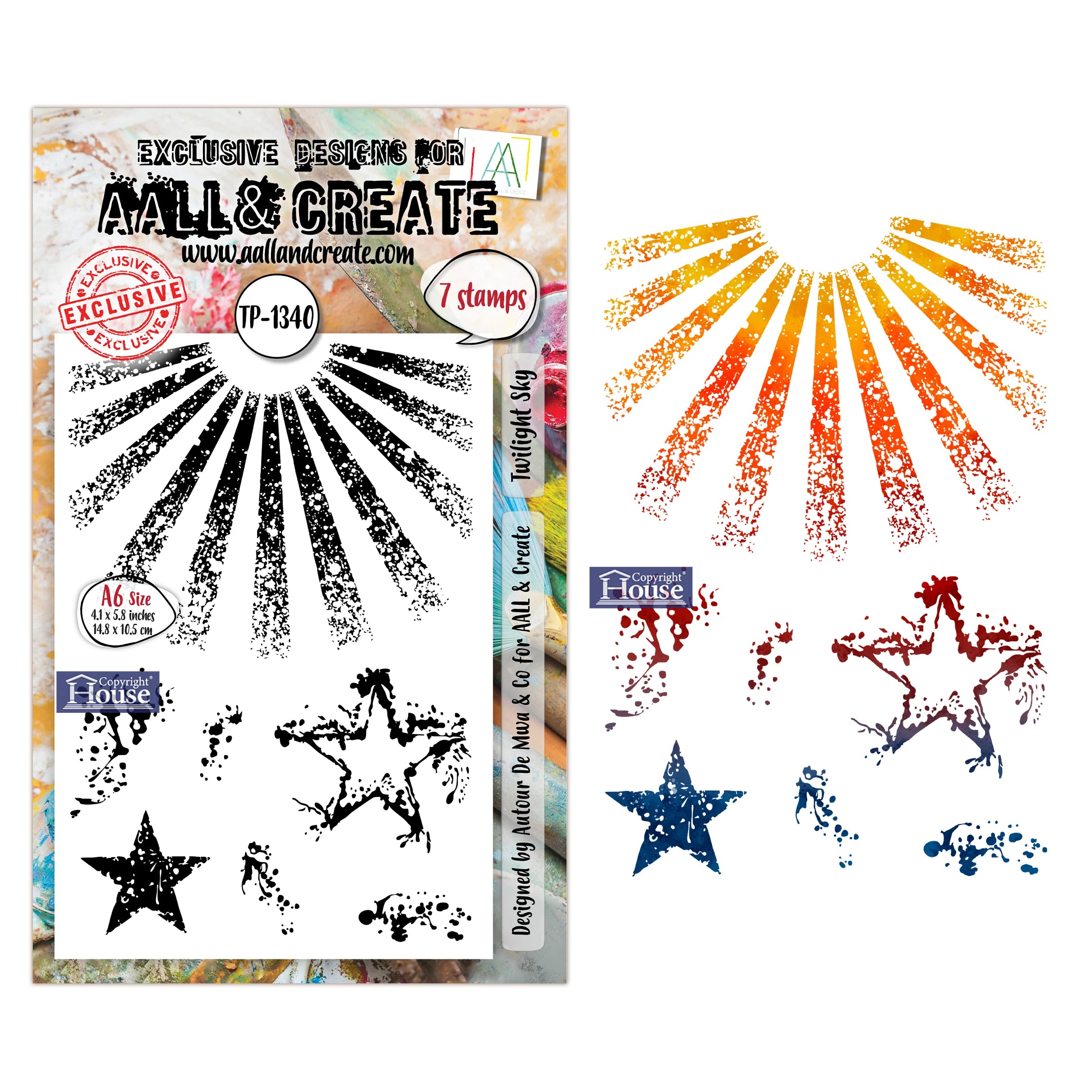 AALL & CREATE - A6 Stamps -Twilight Sky #1340