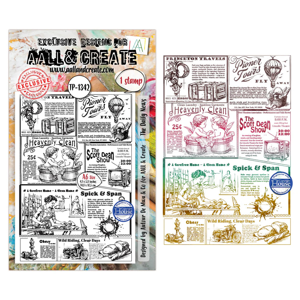 AALL & CREATE - A6 Stamps - The Daily News -#1342