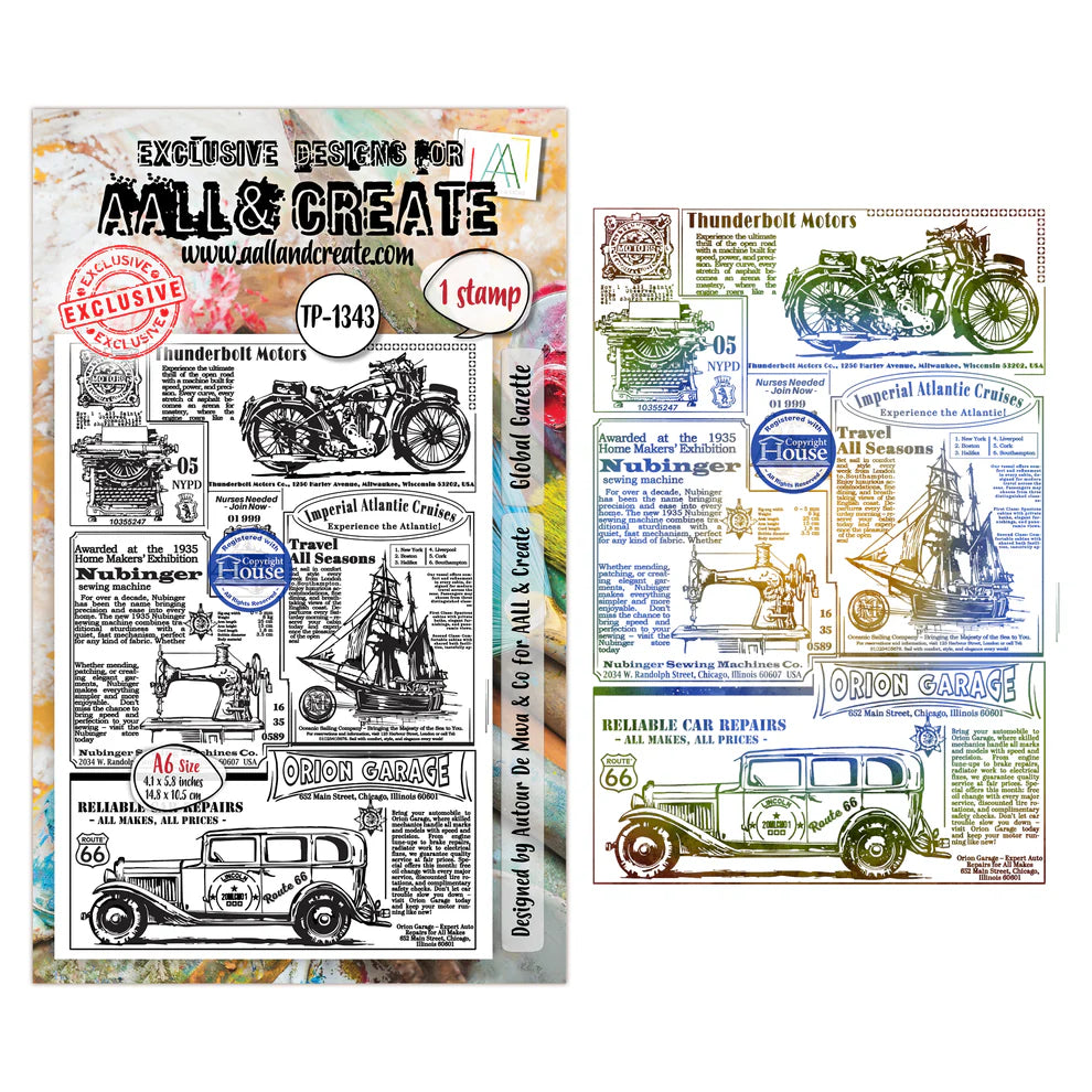 AALL & CREATE - A6 Stamps - Global Gazette -#1343