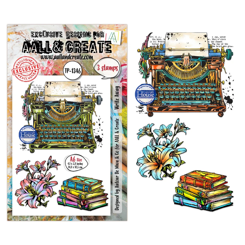 AALL & CREATE - A6 Stamps - Write Away TP - 1346