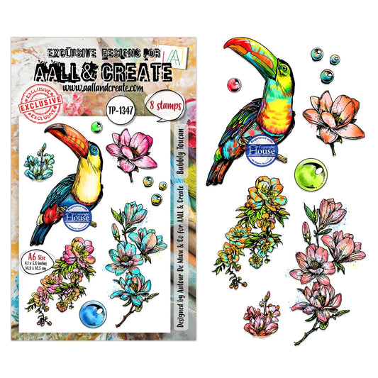 AALL & CREATE - A6 Stamps - Bubbly Toucan TP #1347