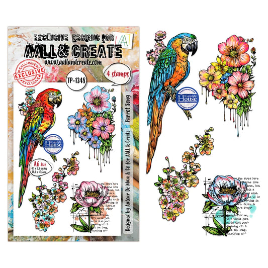 AALL & CREATE - A6 Stamps - Parrot Song TP #1348