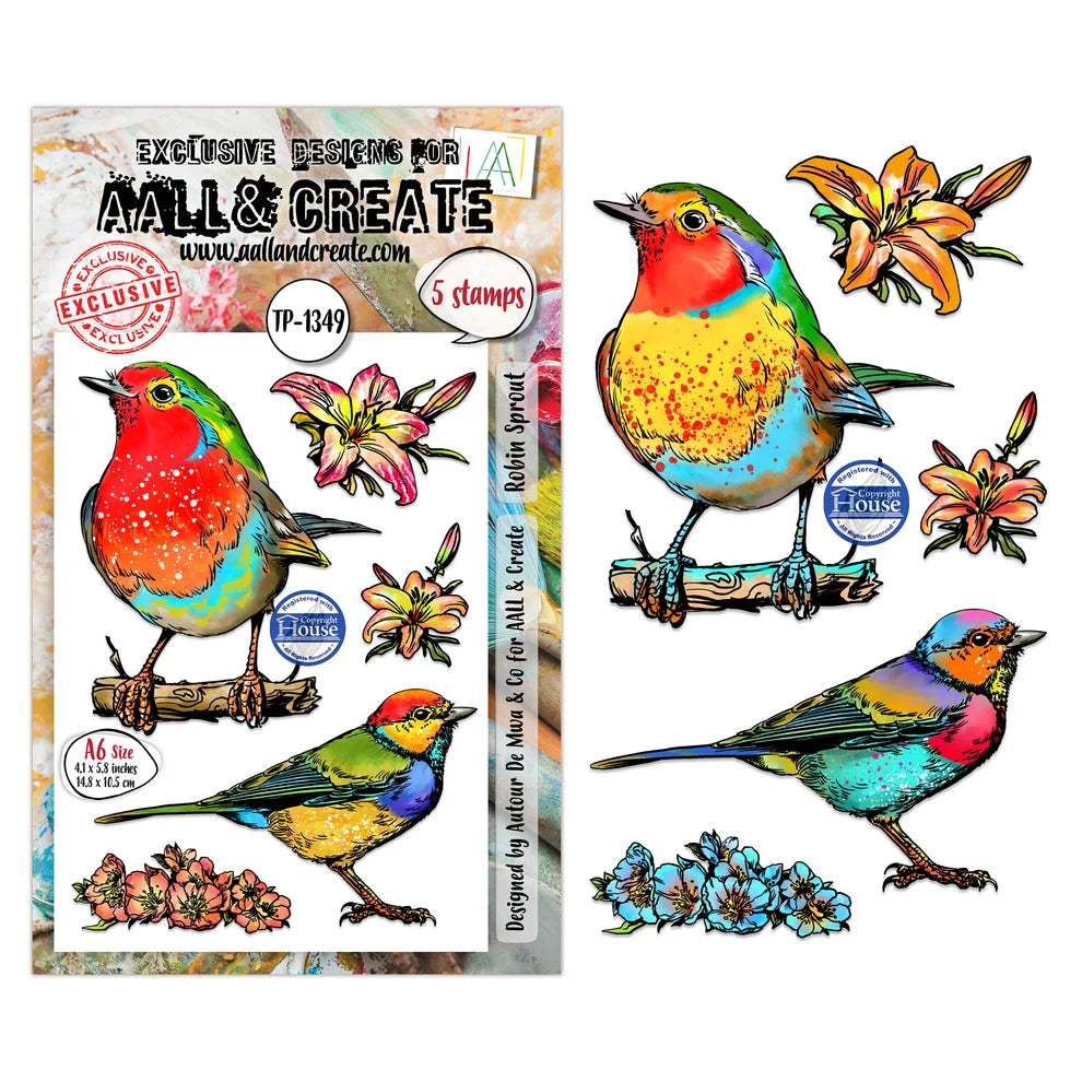 AALL & CREATE - A6 Stamps - Robin Sprout TP #1349