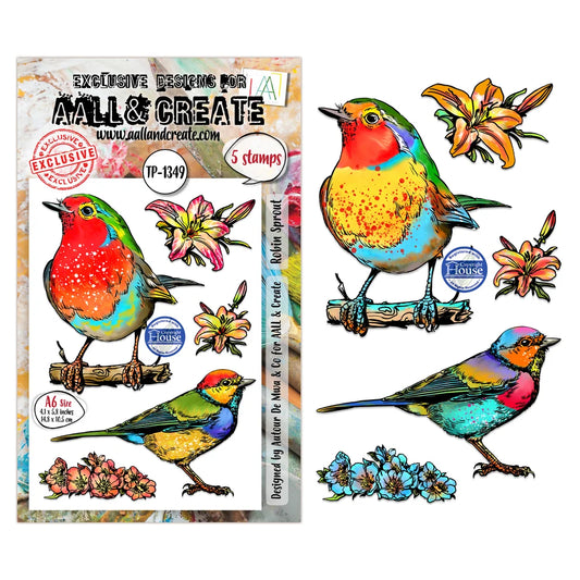 AALL & CREATE - A6 Stamps - Robin Sprout TP #1349