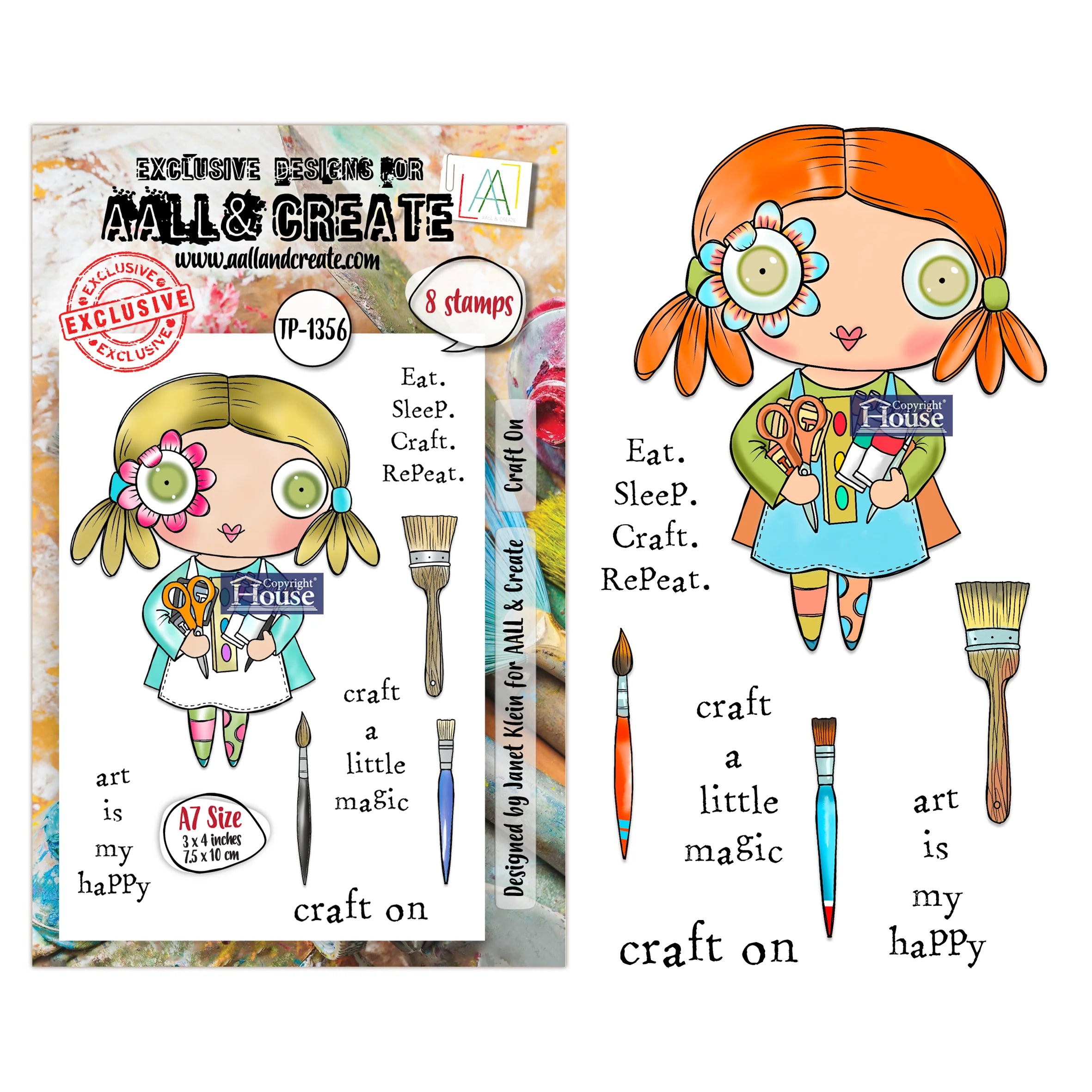 AALL & CREATE - A7 Stamps - Craft On  #1356
