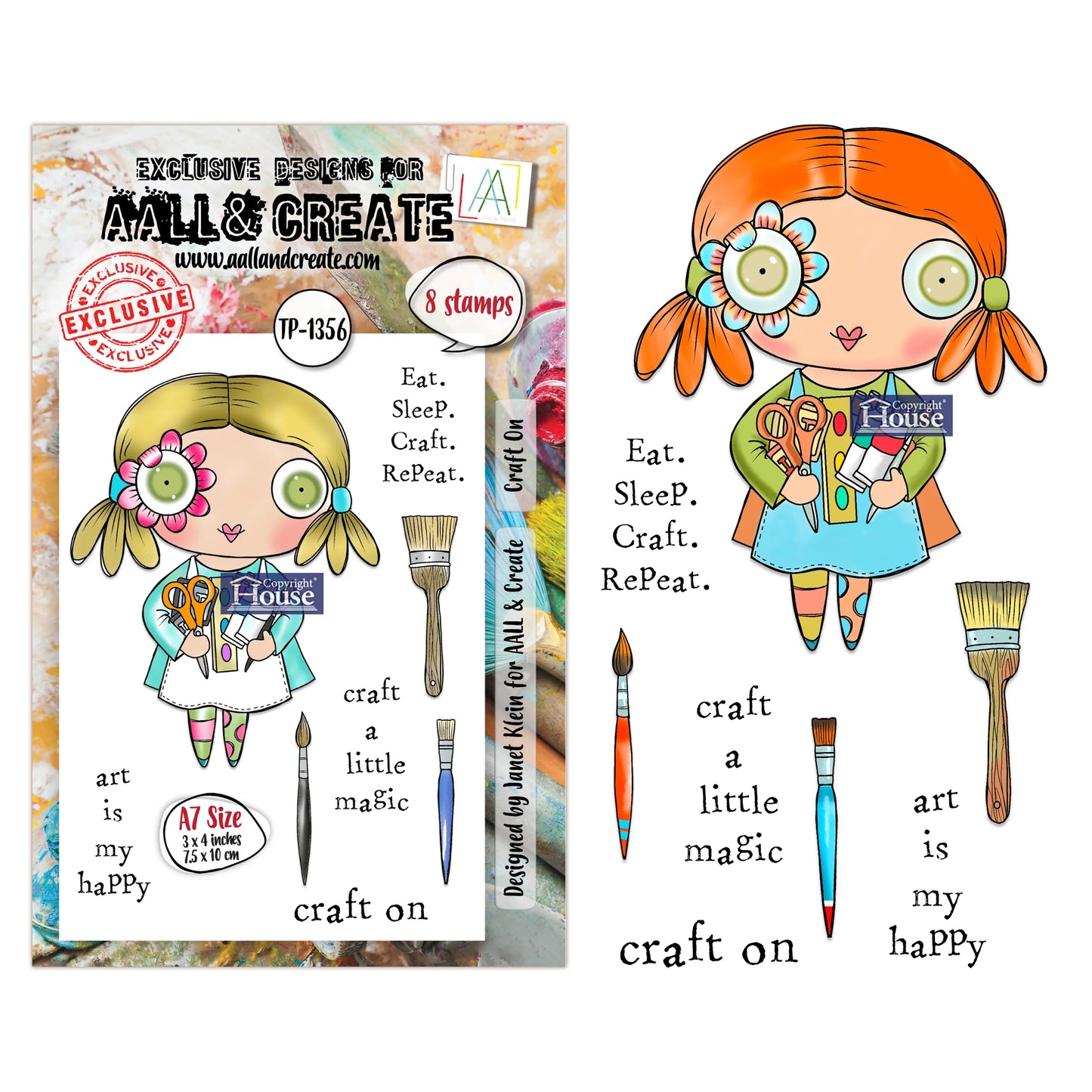 AALL & CREATE - A7 Stamps - Craft On  #1356