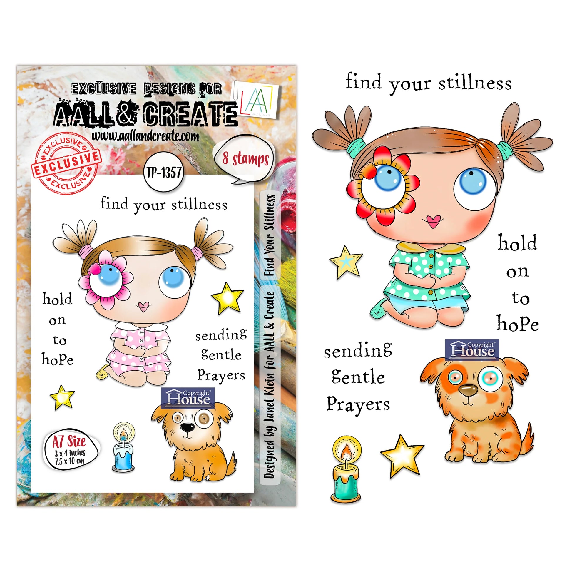 AALL & CREATE - A7 Stamps - Find Your Stillness #1357