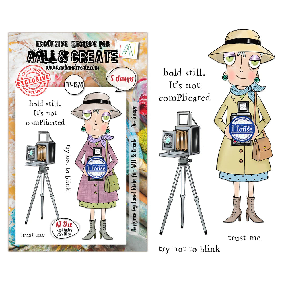 AALL & CREATE - A7 Stamps - Dee Snaps  #1370