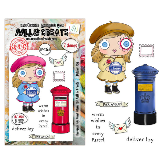 AALL & CREATE - A7 Stamps - Deliver Joy #1376