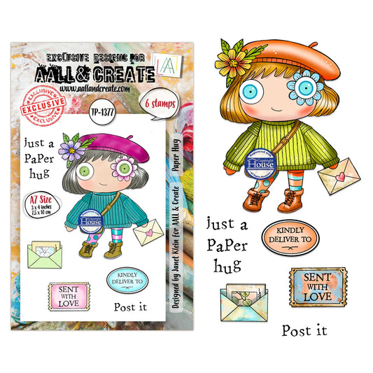 AALL & CREATE - A7 Stamps - Paper Hug #1377