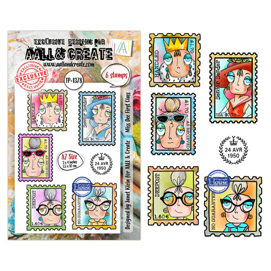 AALL & CREATE - A7 Stamps - Miss Dee First Class #1378