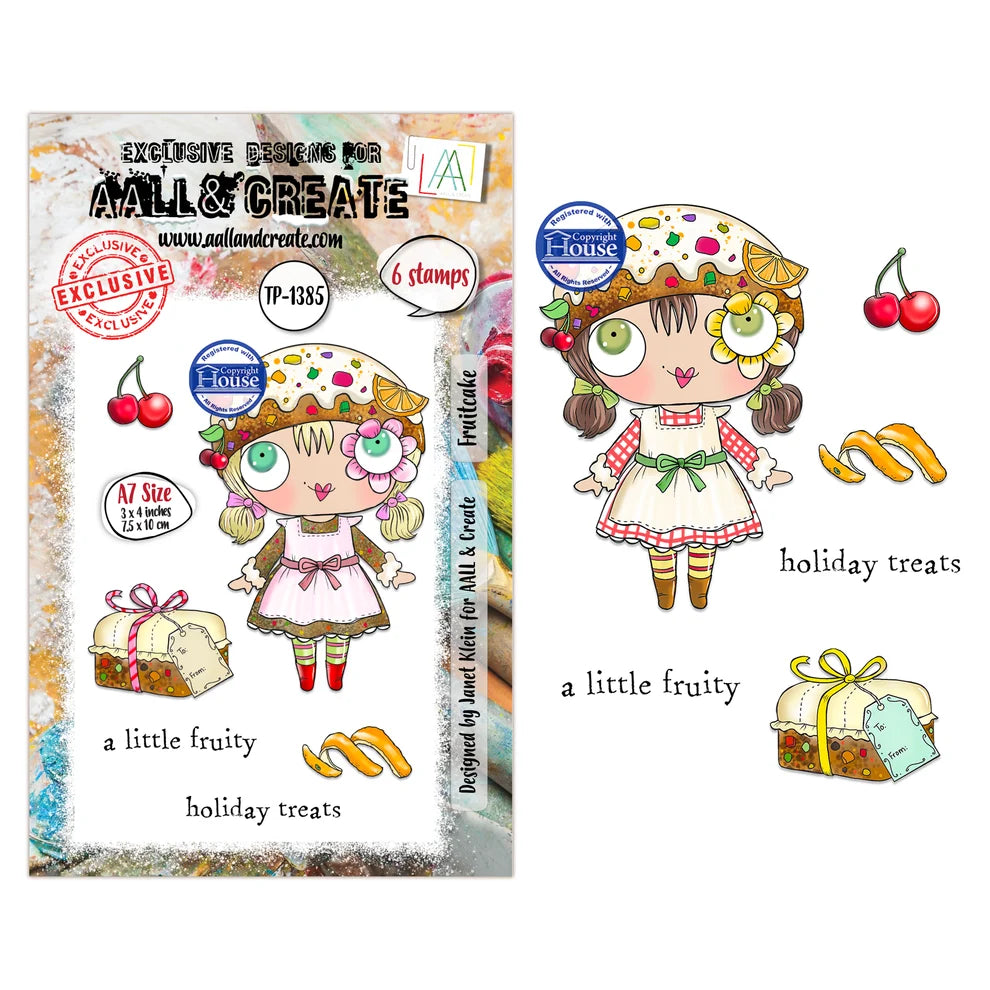 AALL & CREATE - A7 Stamps - Fruitcake  #1385