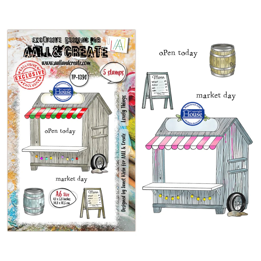 AALL & CREATE - A6 Stamps - Lovely Things  #1390