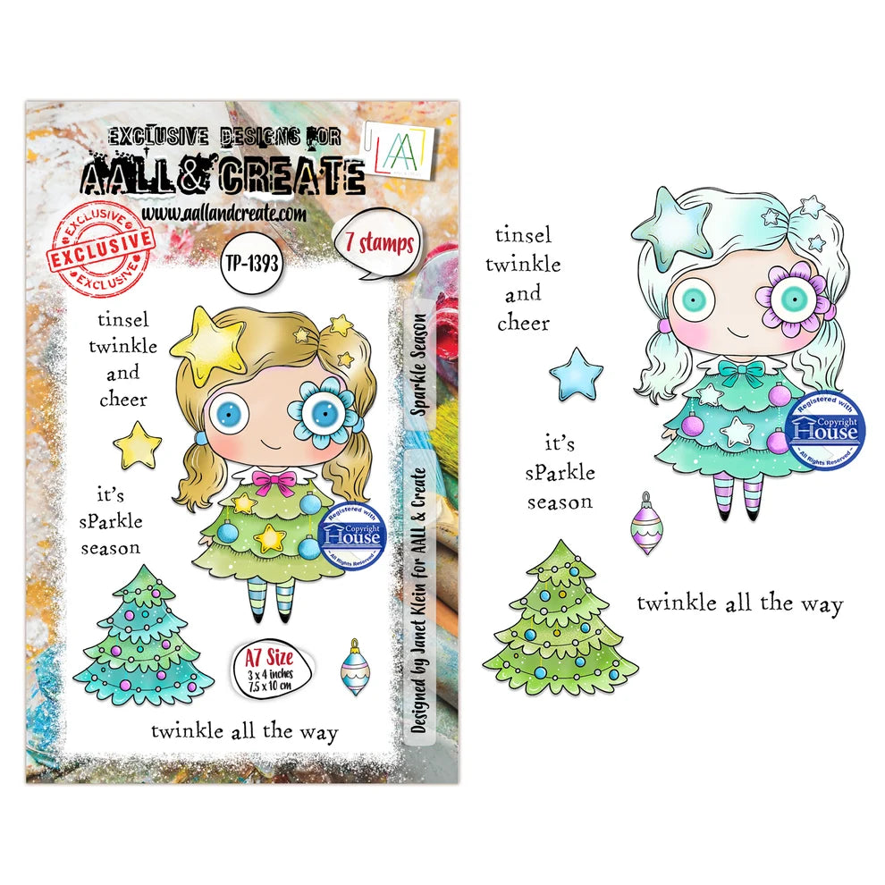 AALL & CREATE - A7 Stamps -Sparkle Season #1393