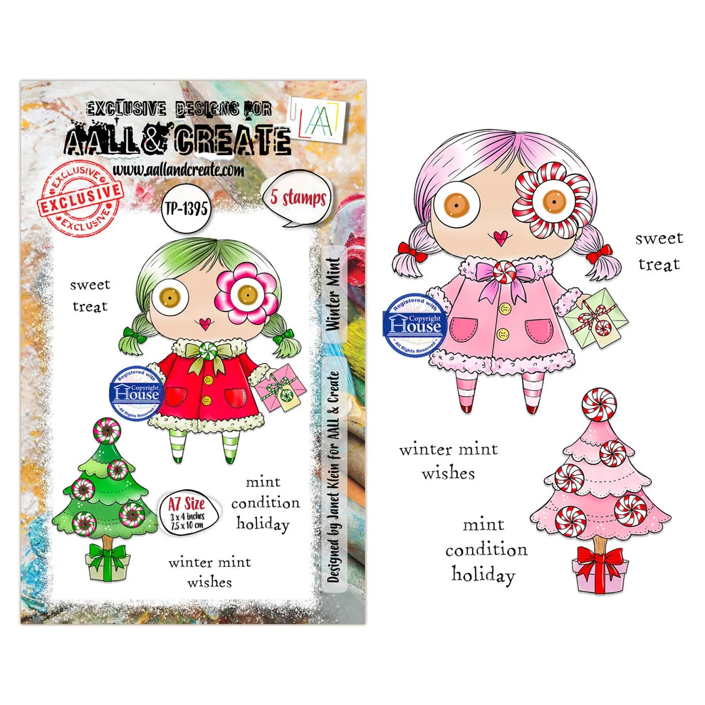 AALL & CREATE - A7 Stamps - Winter Mint #1395