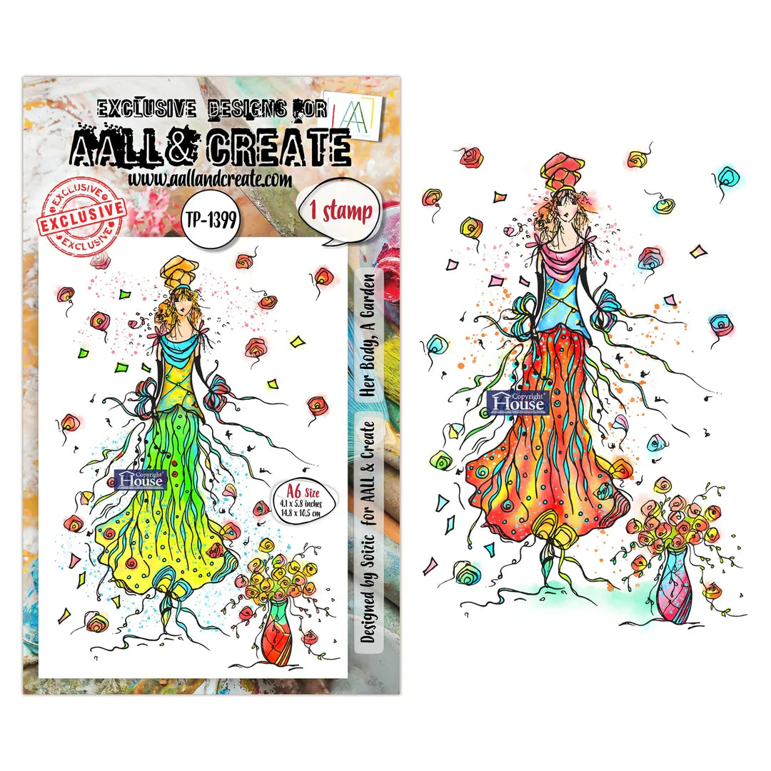 AALL & CREATE - A6 Stamps -Her Body, A Garden  #TP - 1399