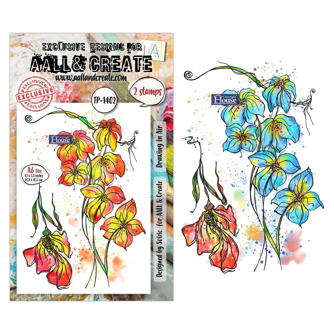 AALL & CREATE - A6 Stamps - Drawing In Air  #TP - 1402