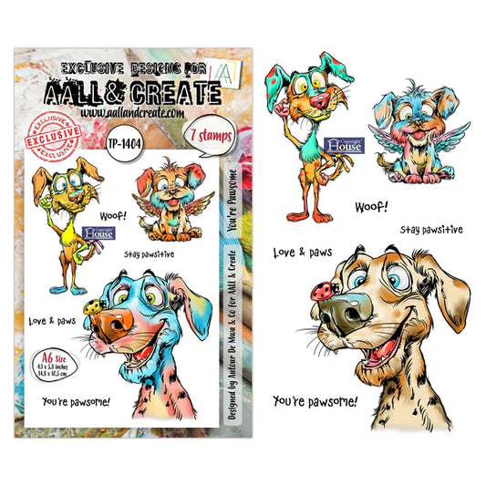 AALL & CREATE - A6 Stamps - You're Pawsome  #TP - 1404