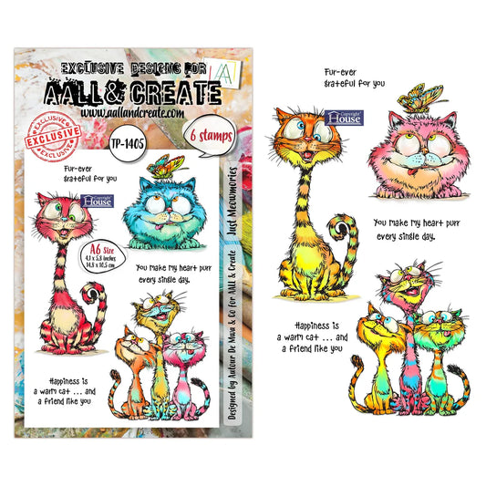 AALL & CREATE - A6 Stamps - Just Meowmories  #TP - 1405