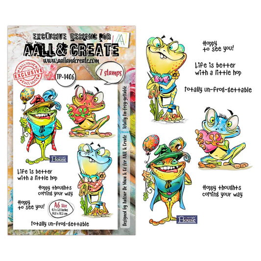 AALL & CREATE - A6 Stamps - Totally Un-Frog-Gettable  #TP - 1406