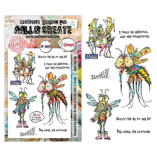 AALL & CREATE - A6 Stamps - Buzz-ing By  #TP - 1409