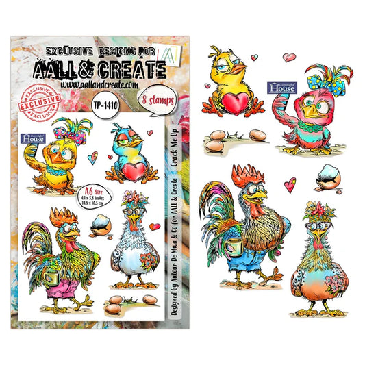 AALL & CREATE - A6 Stamps - Crack Me Up  #TP - 1410