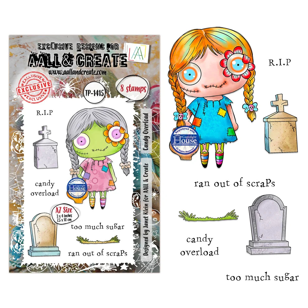 AALL & CREATE - A7 Stamps - Candy Overload #1415