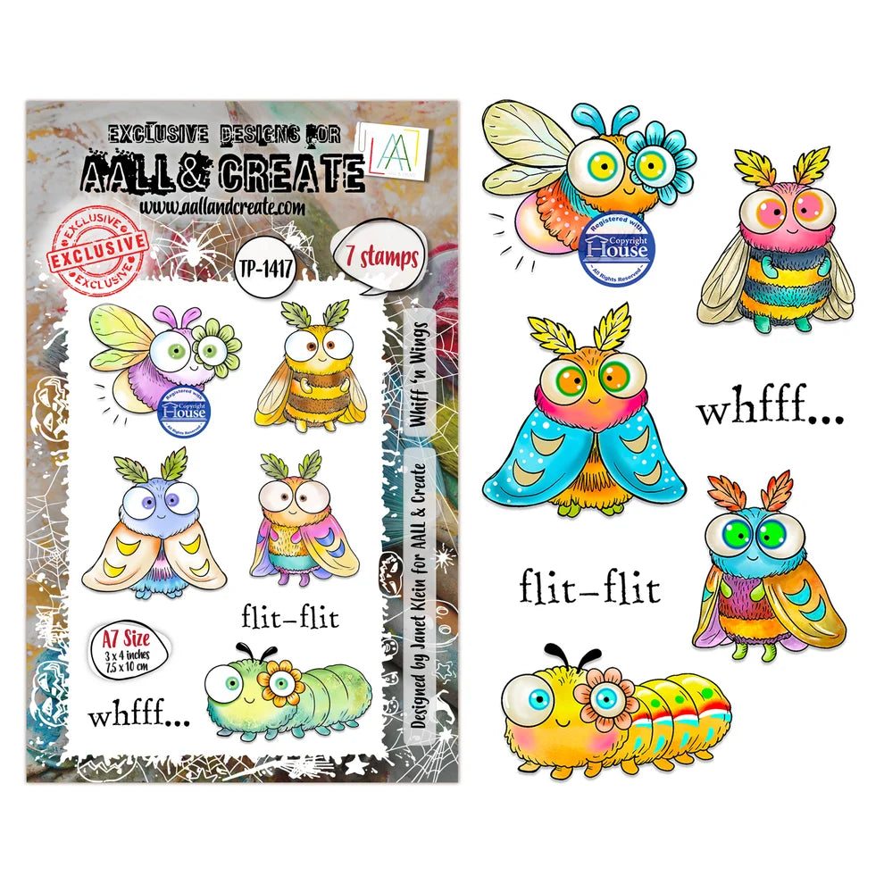 AALL & CREATE - A7 Stamps - Whiff 'n Wings #1417