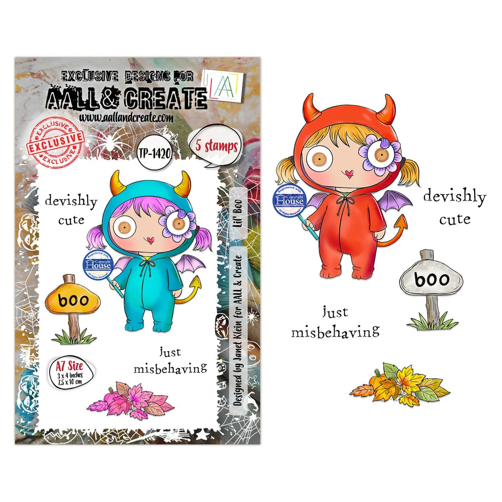 AALL & CREATE - A7 Stamps - Lil' Boo #1420