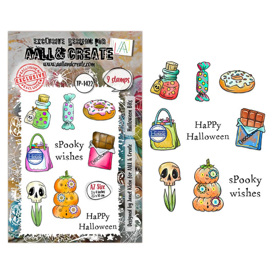 AALL & CREATE - A7 Stamps - Halloween Bits #1422