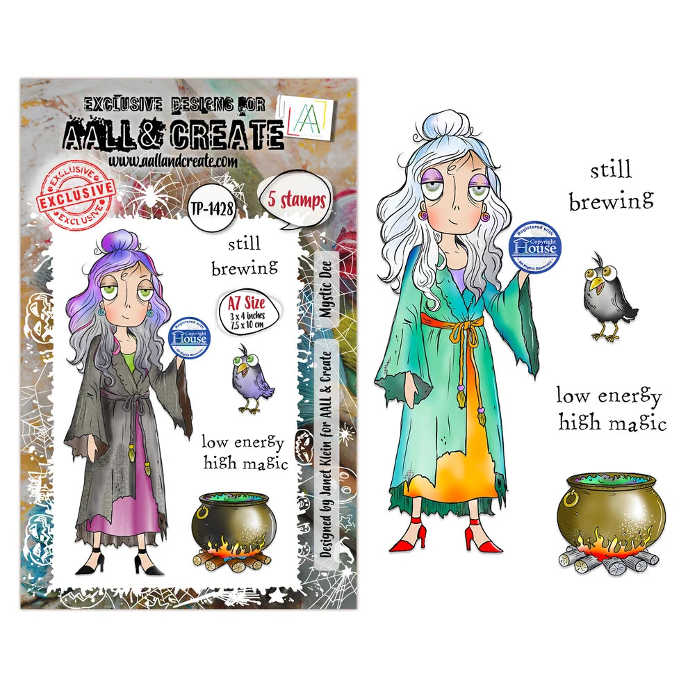 AALL & CREATE - A7 Stamps - Mystic Dee #1428