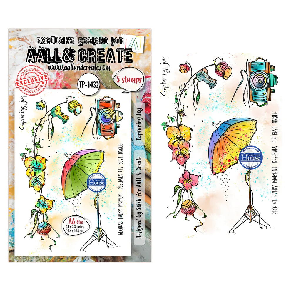 AALL & CREATE - A6 Stamps - Capturing Joy  #TP - 1432