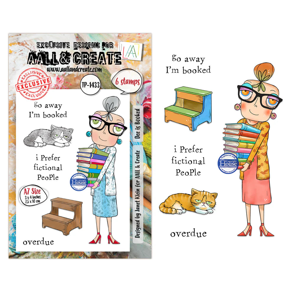 AALL & CREATE - A7 Stamps - Dee Is Booked #1433