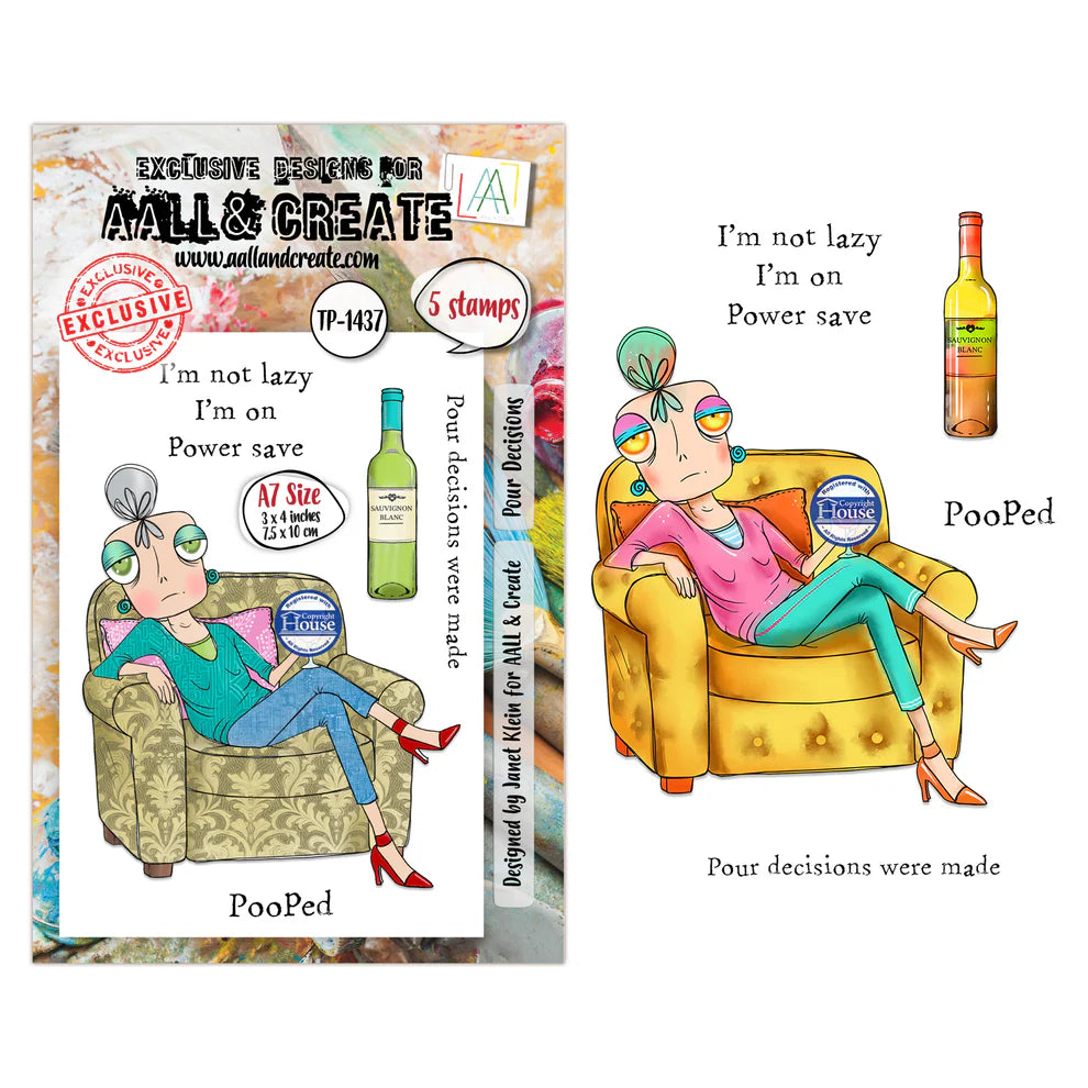 AALL & CREATE - A7 Stamps - Pour Decisions  #1437